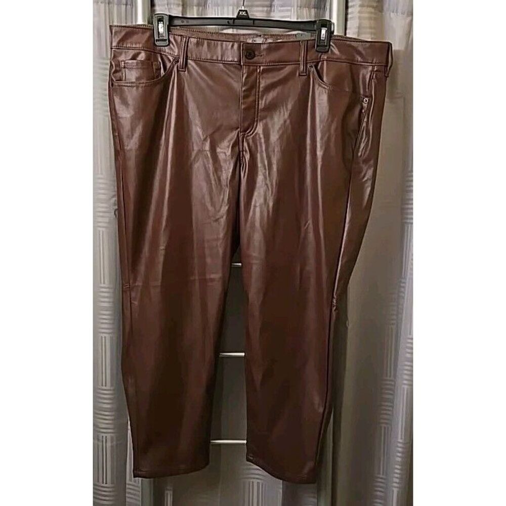 Torrid Perfect Skinny Hi-Rise Faux Leather Pant Sassafras NWT‎ Size 22S